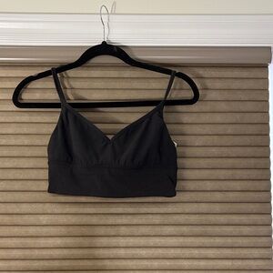 lululemon athletica Black V-Neck Bralette